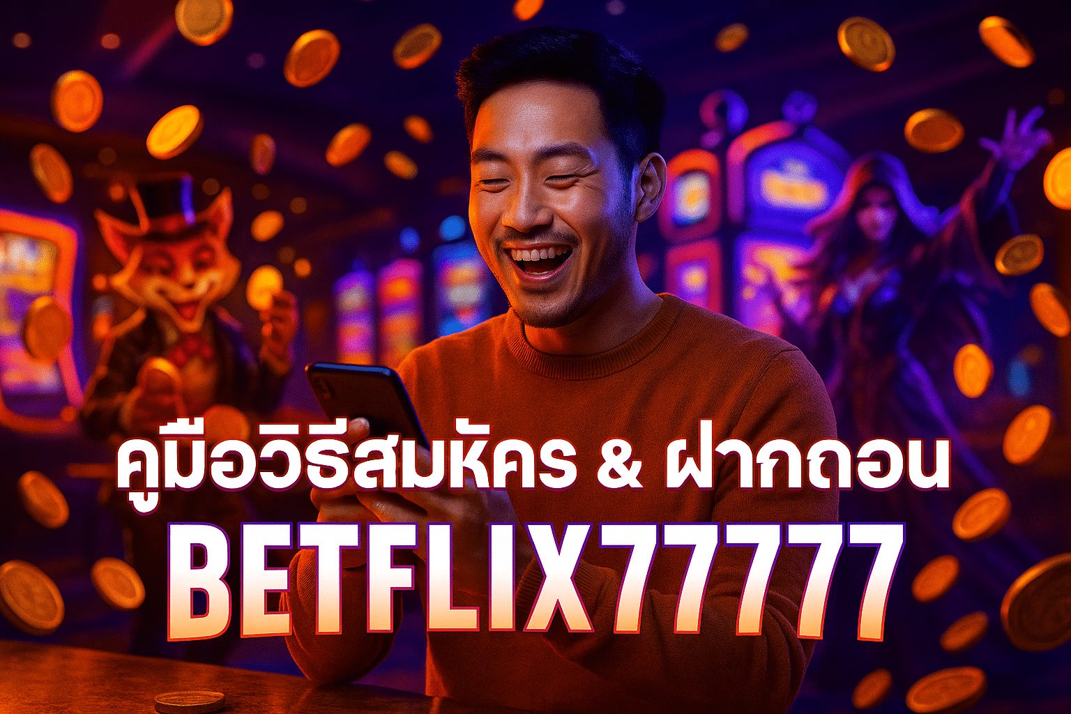 คู่มือวิธีสมัคร & ฝากถอน BETFLIX7777
